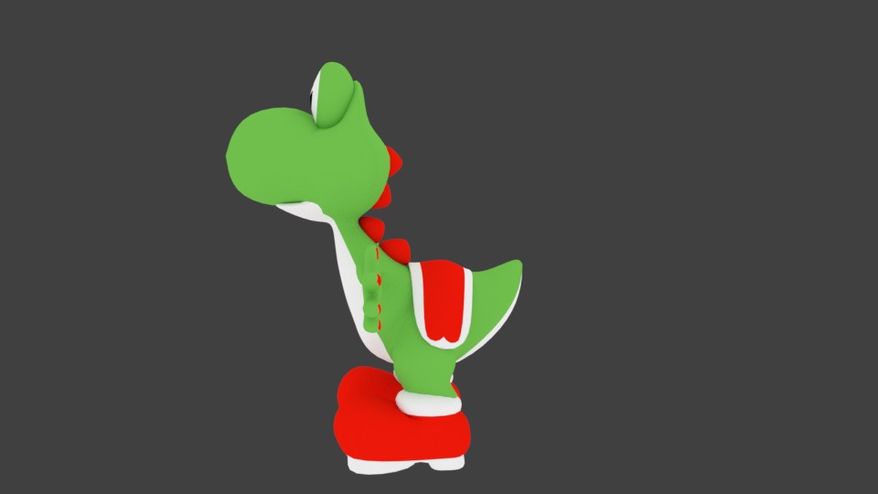 yoshi 3d low poly preview image 2